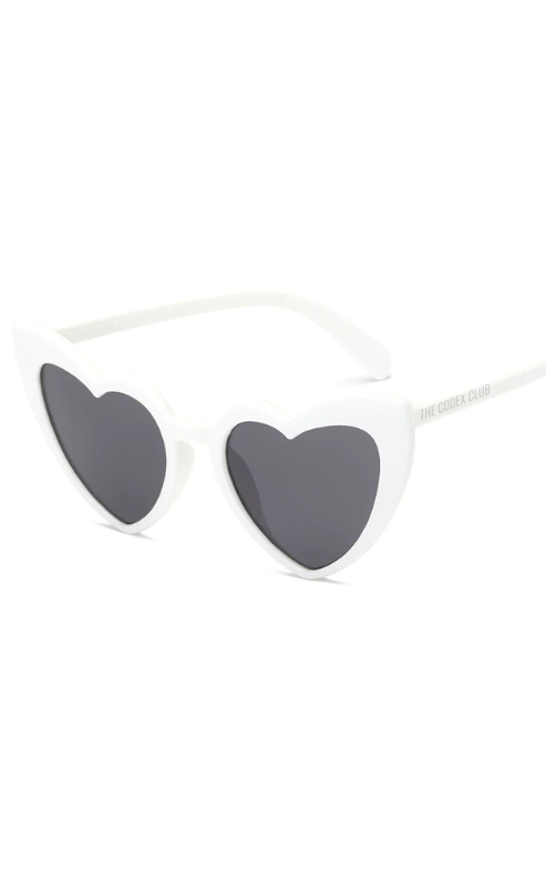 White Heart Sunglasses