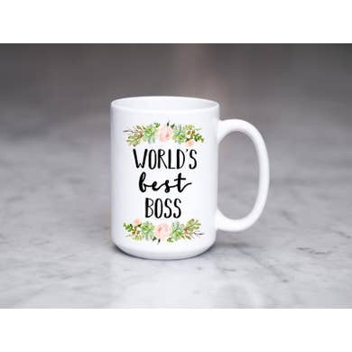 15oz World's Best Boss Mug