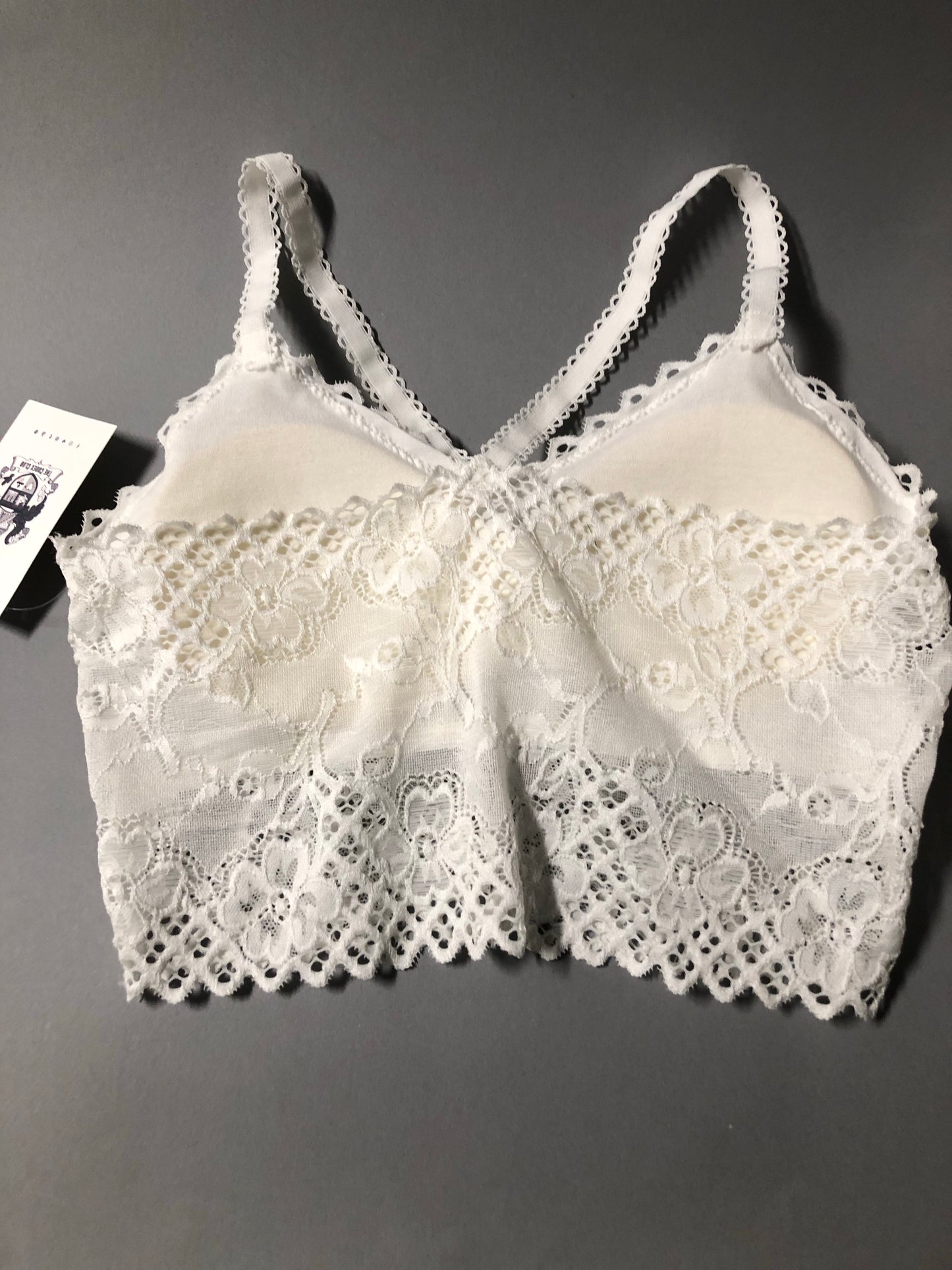 Lacy White Bralette