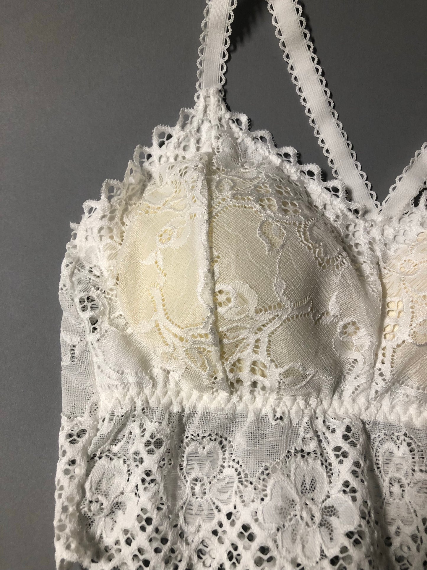 Lacy White Bralette
