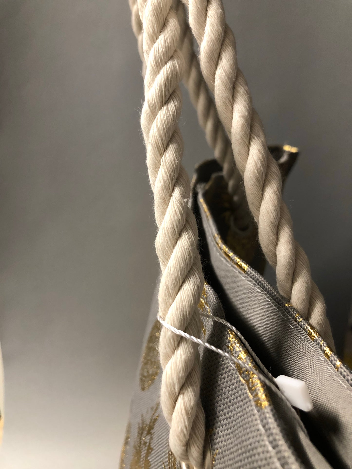 Gold Grey Pineapple Tote