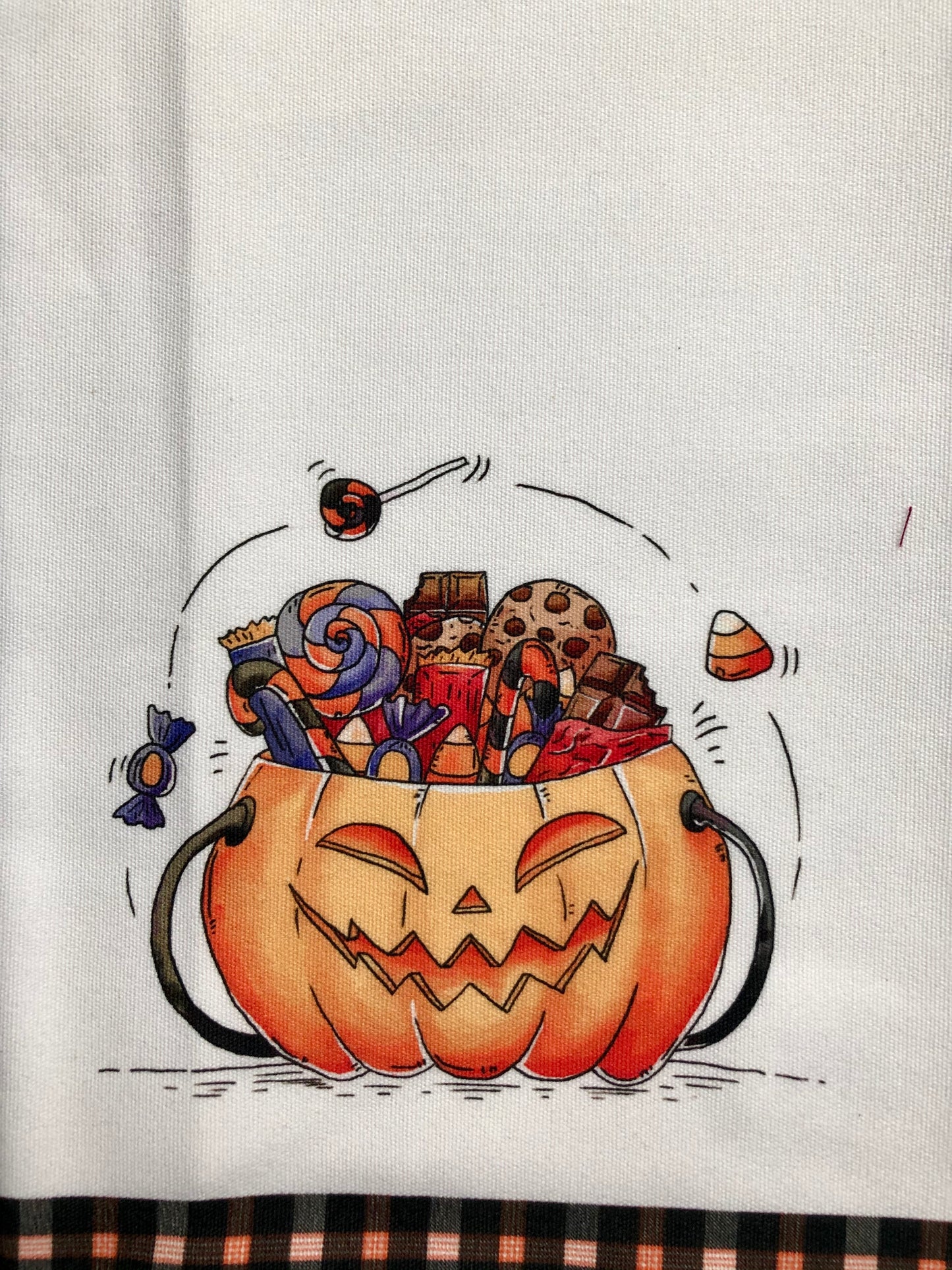 Halloween Candy Tea Towel