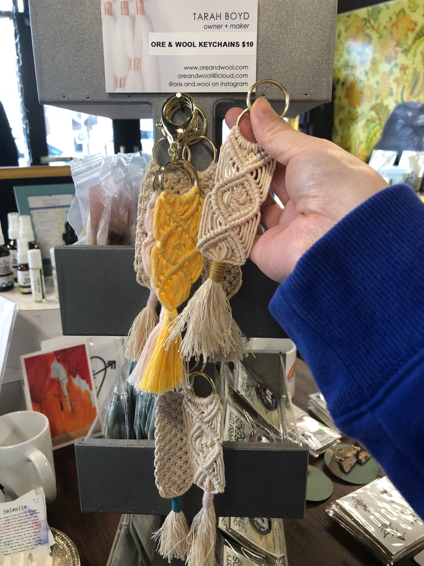 keychains by ore + wool