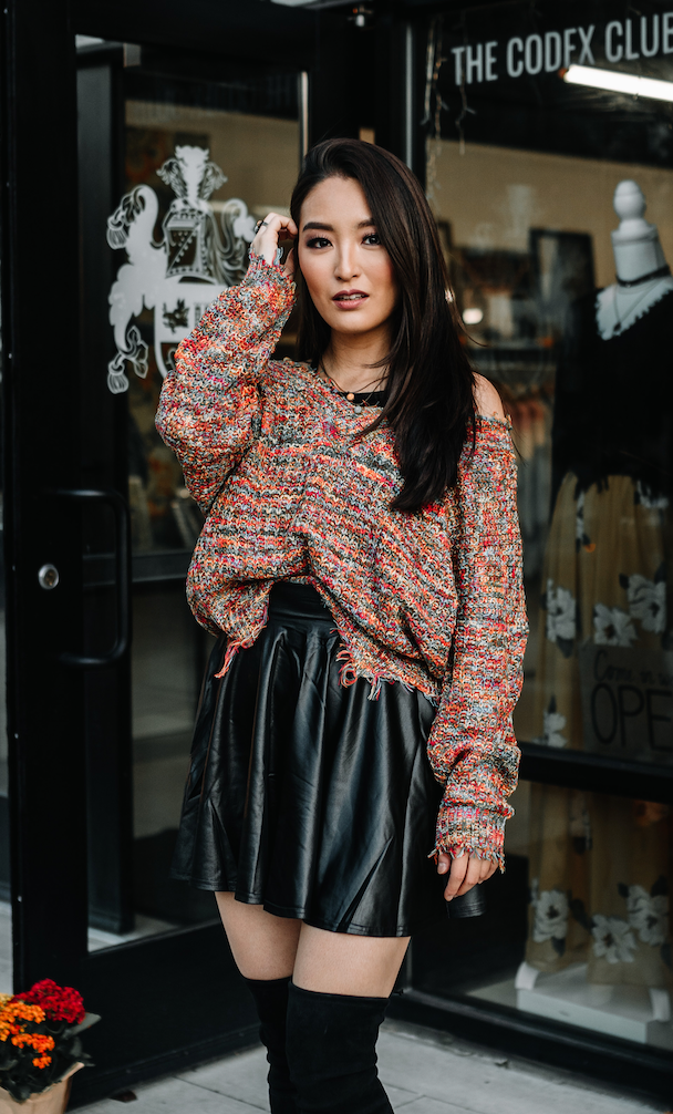 Chloe Black Leather Skirt