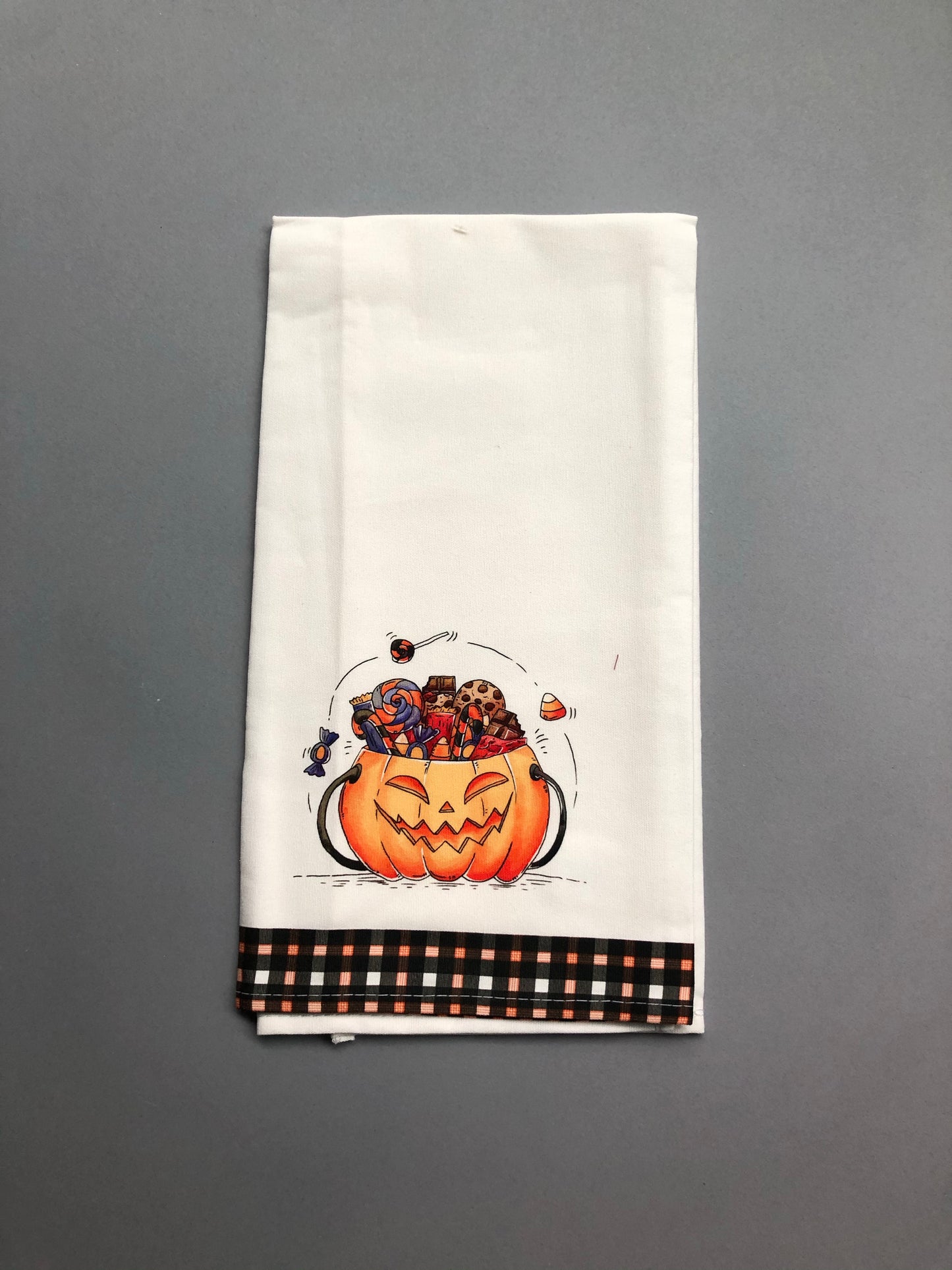 Halloween Candy Tea Towel