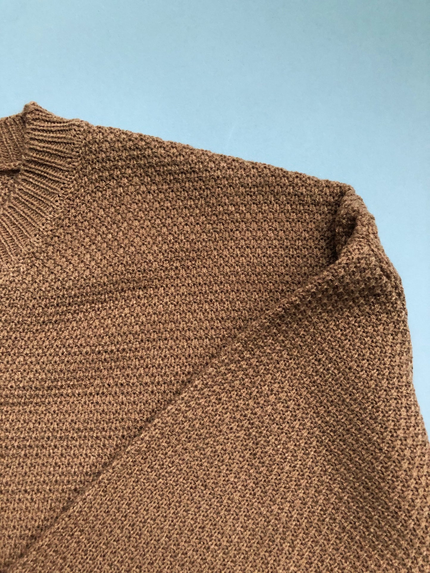 Gia Crew Neck Cable Sweater Brick