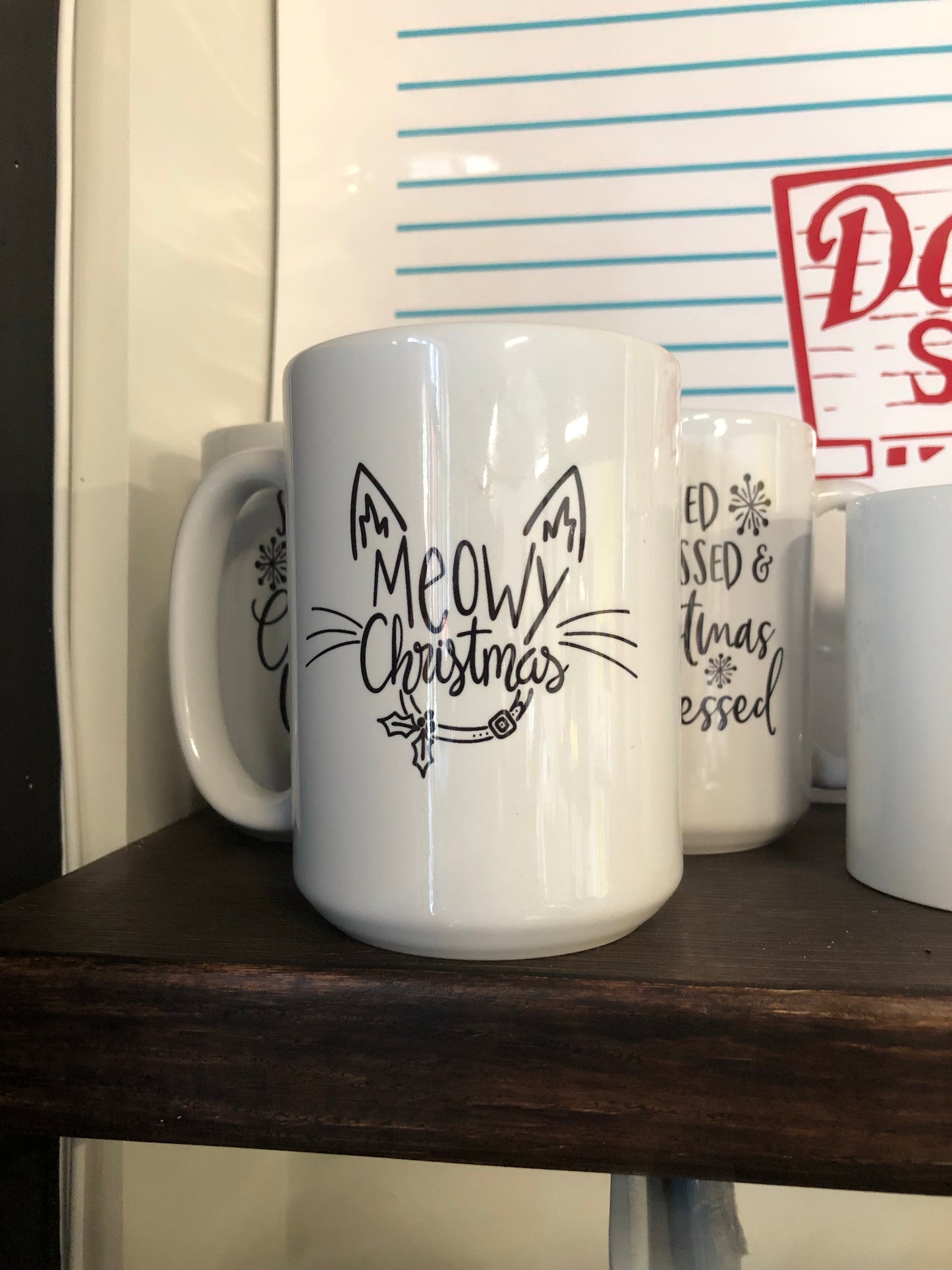 Meowy Christmas Mug 15oz