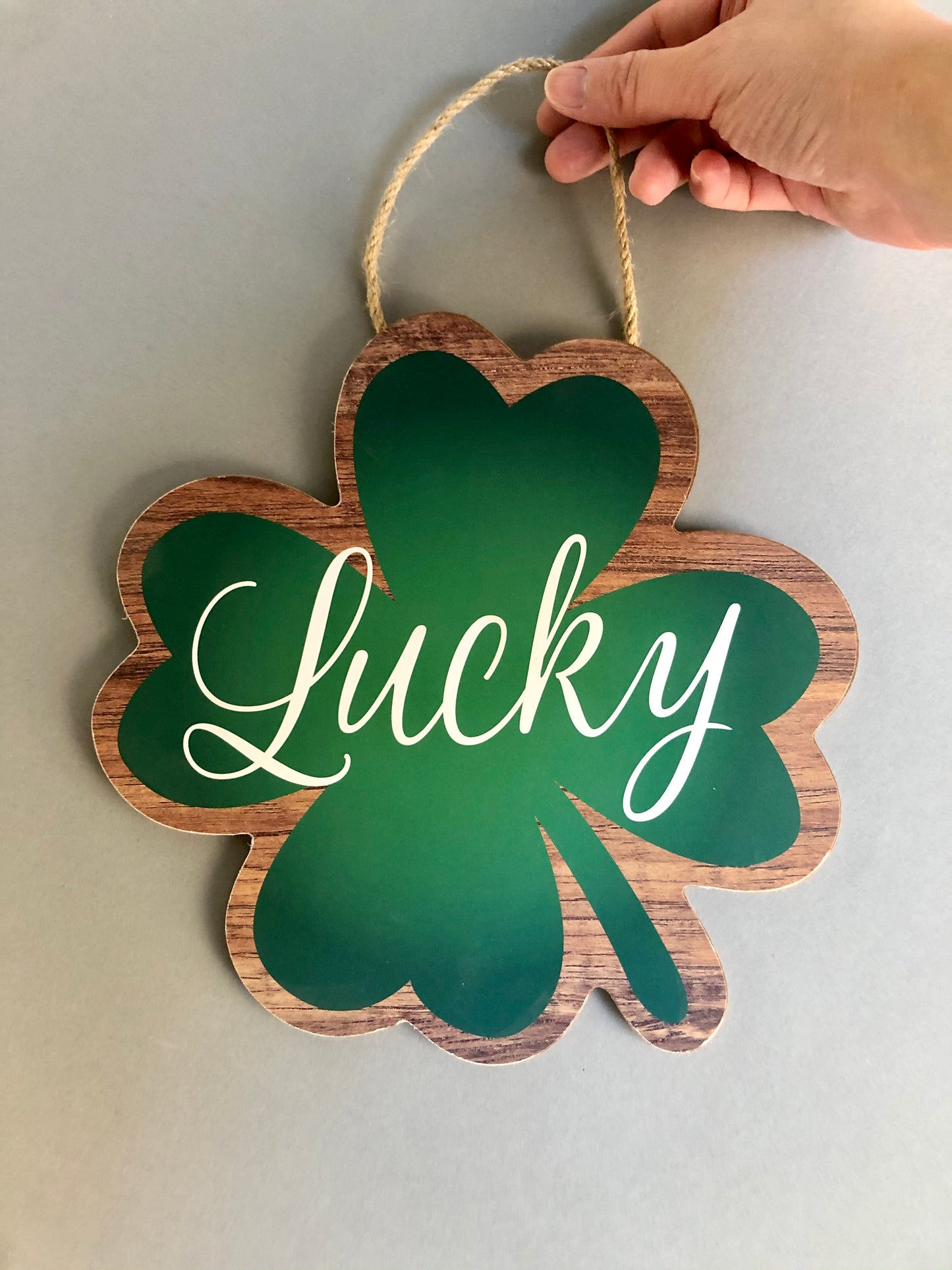 Lucky St. Patrick's MDF Sign, 8.5 x 8.5 inches