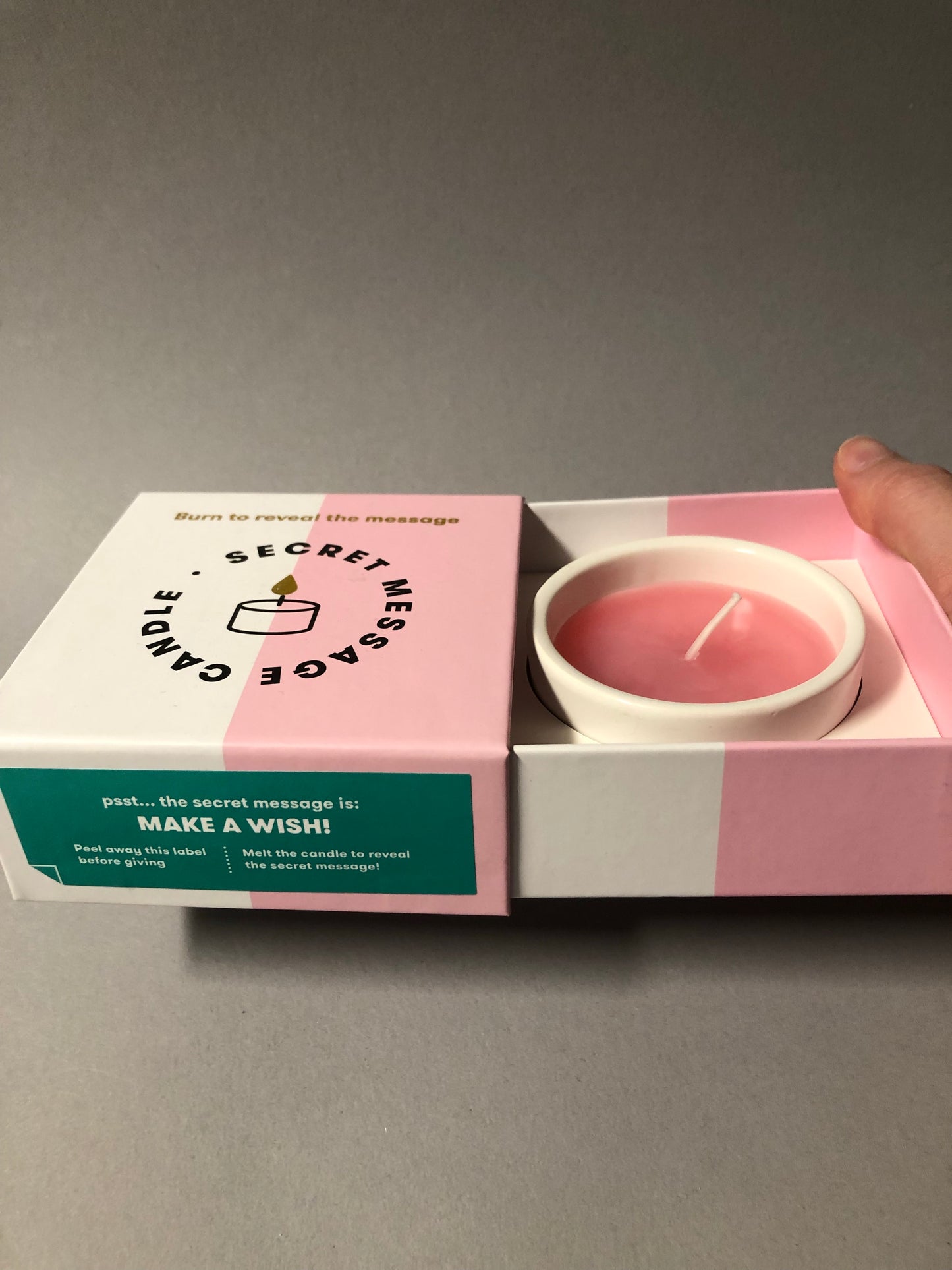 'Make a Wish' Secret Message Candle