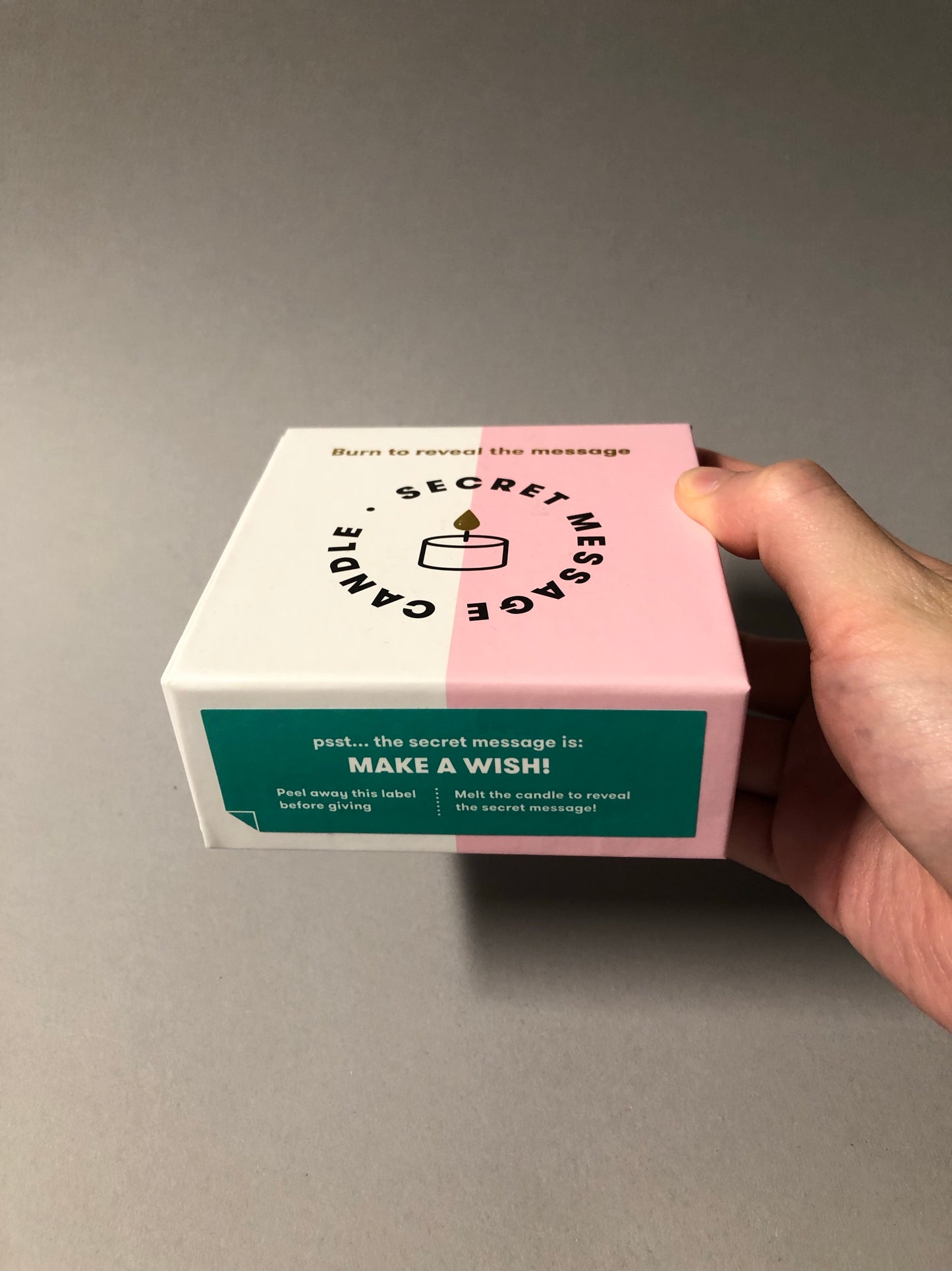 'Make a Wish' Secret Message Candle
