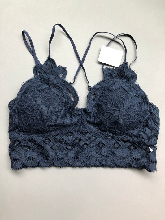 Jojo Navy Blue Lace Bralette