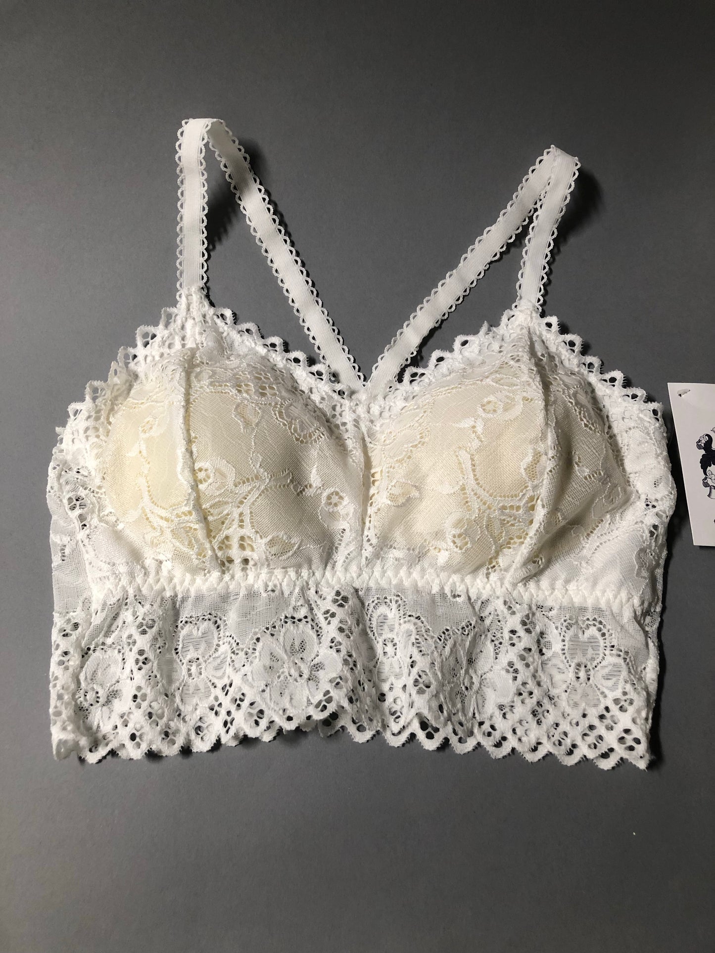 Lacy White Bralette