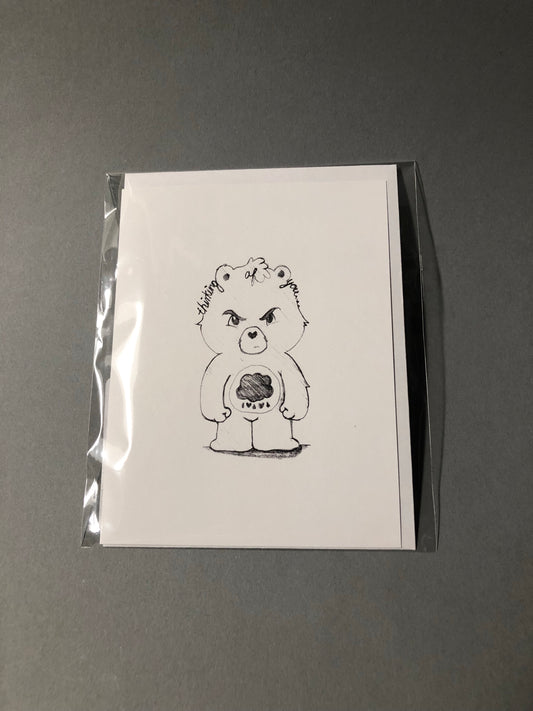 'Thinking of You' Grumpy Bear Greeting Card