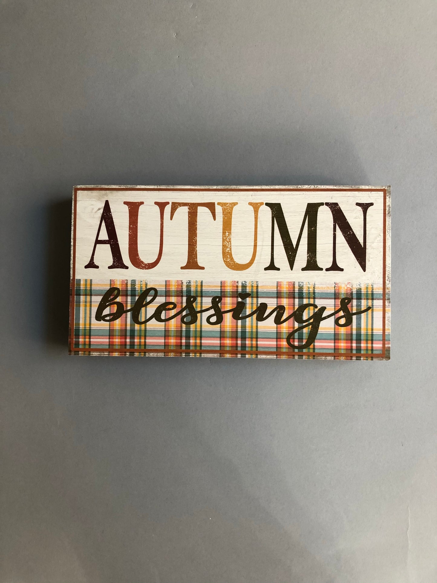 Autumn Blessings Fall Wall Decor Sign
