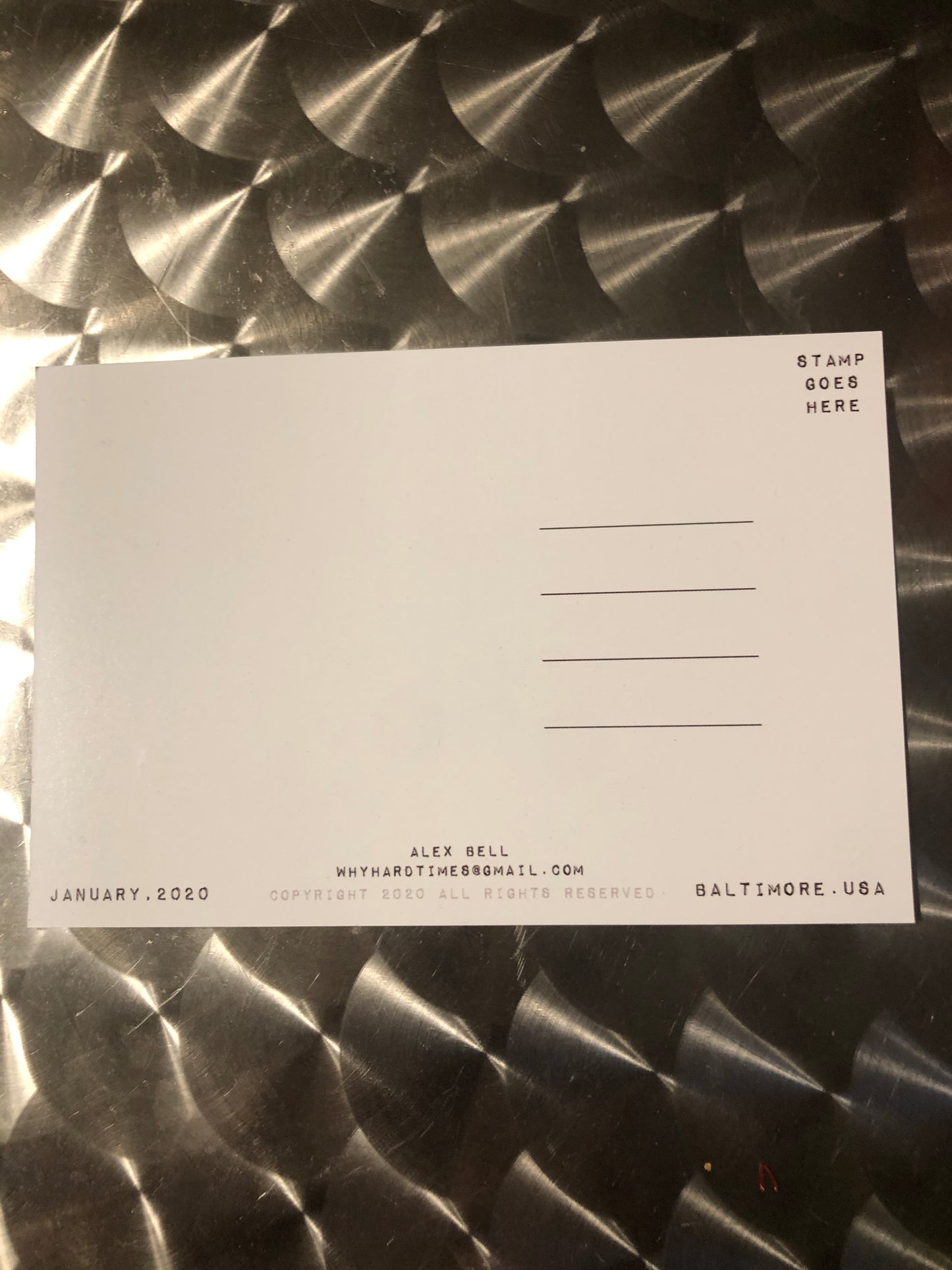 Remington Row Homes Postcard by Cahoots Brothers