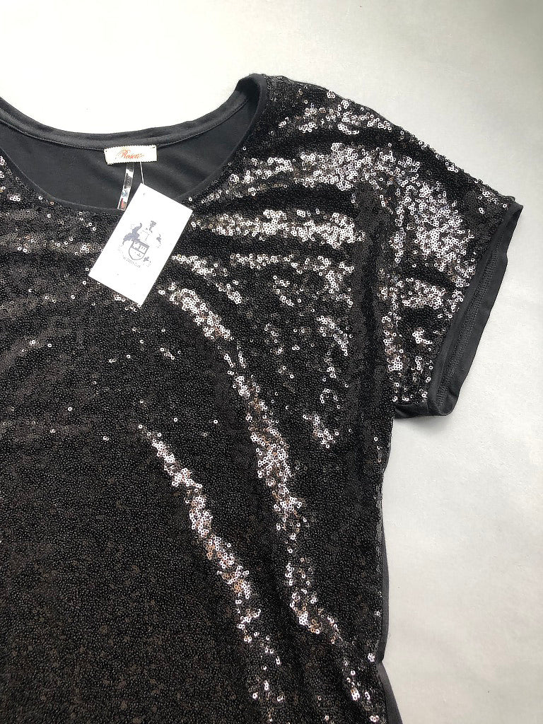 Sparkly Black Sequin Dress