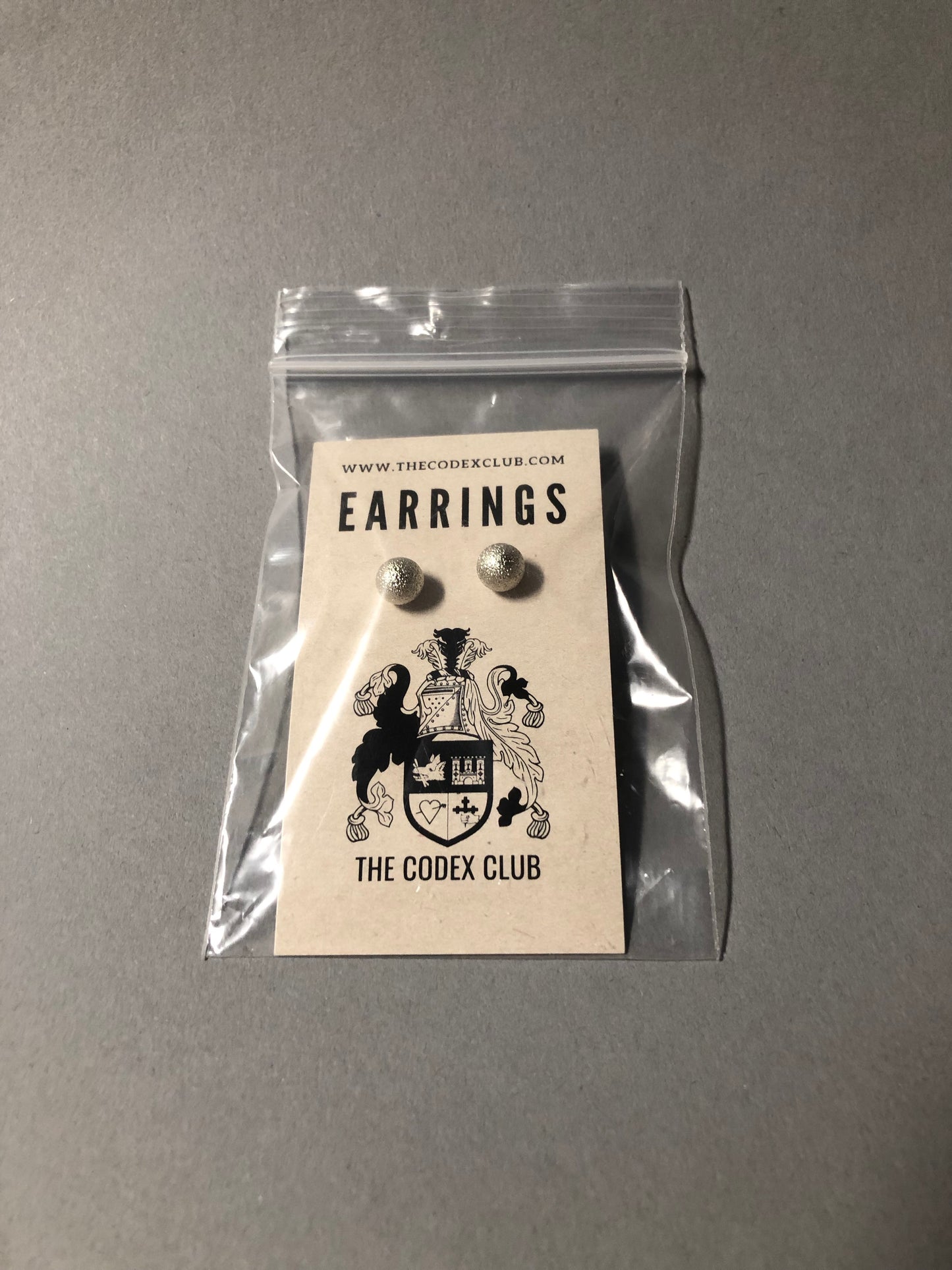 Magic Eight-Ball Shiny and Matte Stud Earrings