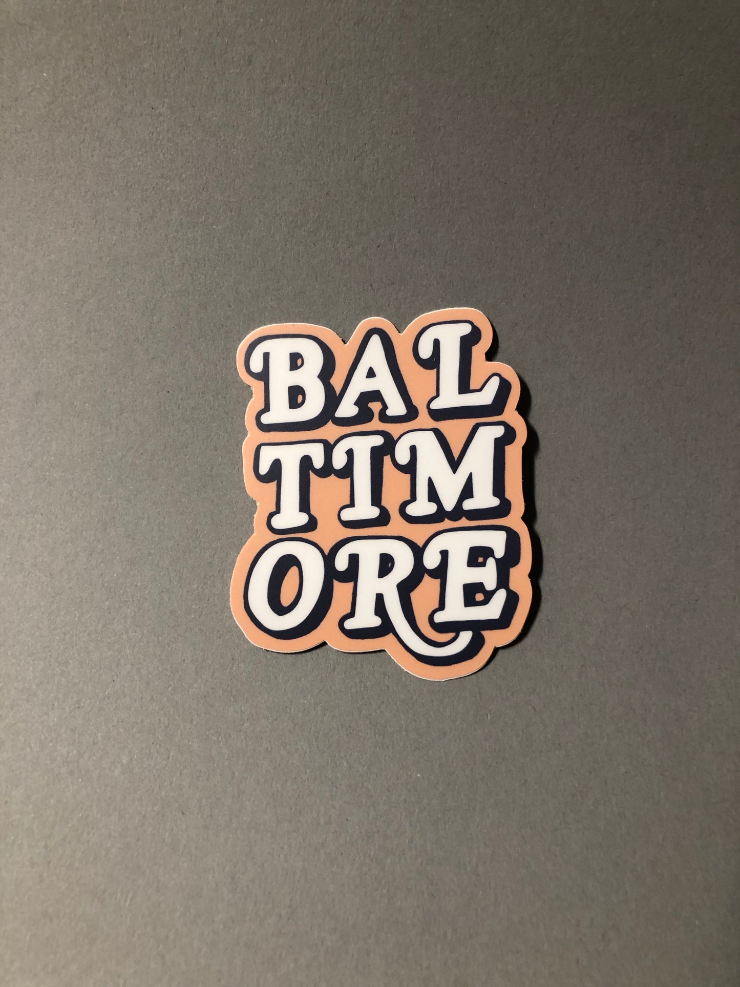 Baltimore Lettering Stickers by Nora Jayne