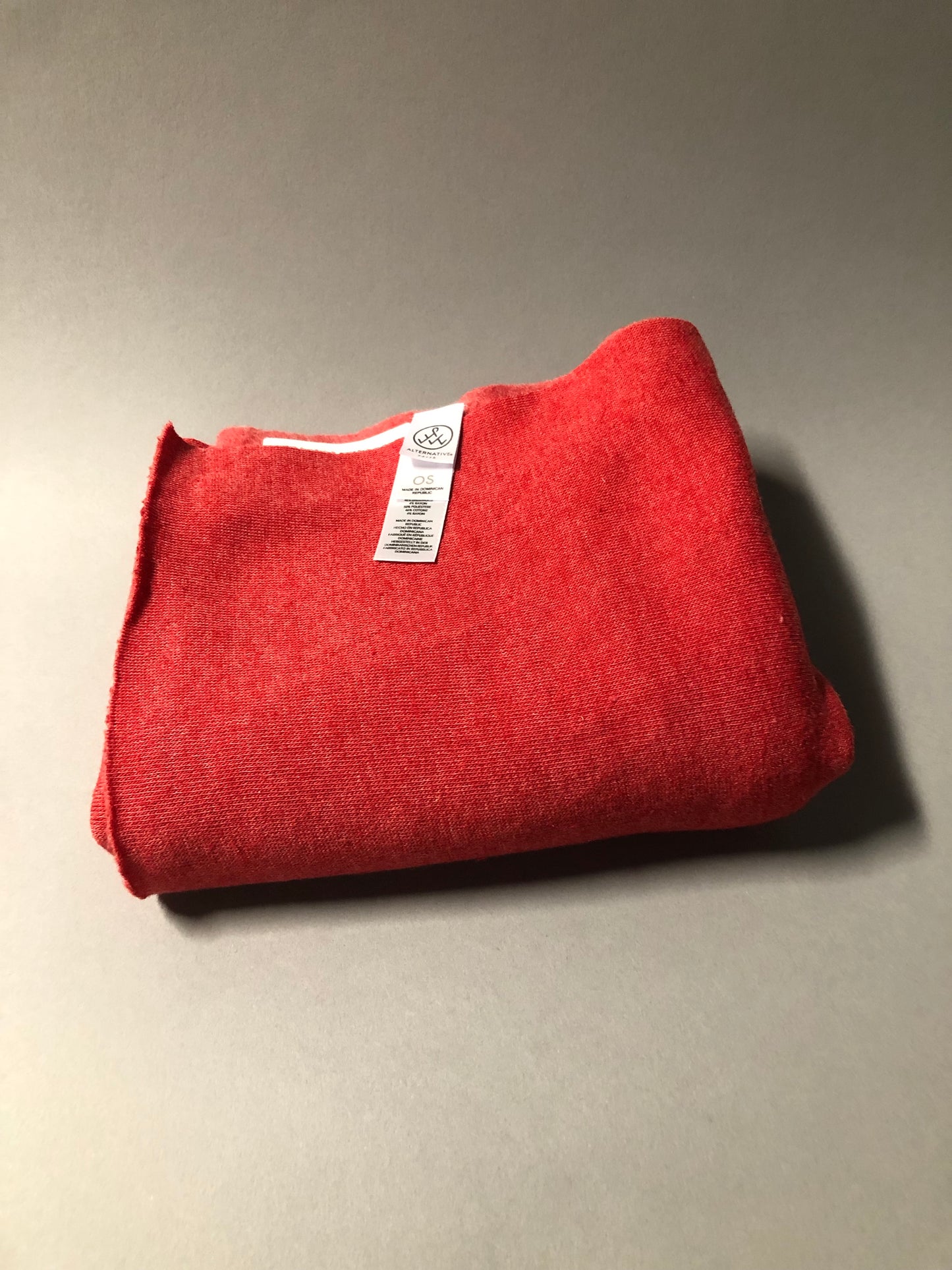 Red Slim Eco Fleece Scarf