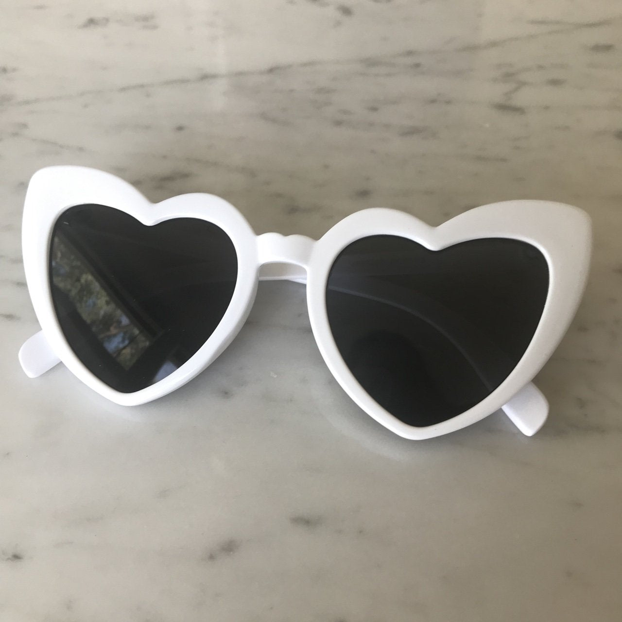 White Heart Sunglasses