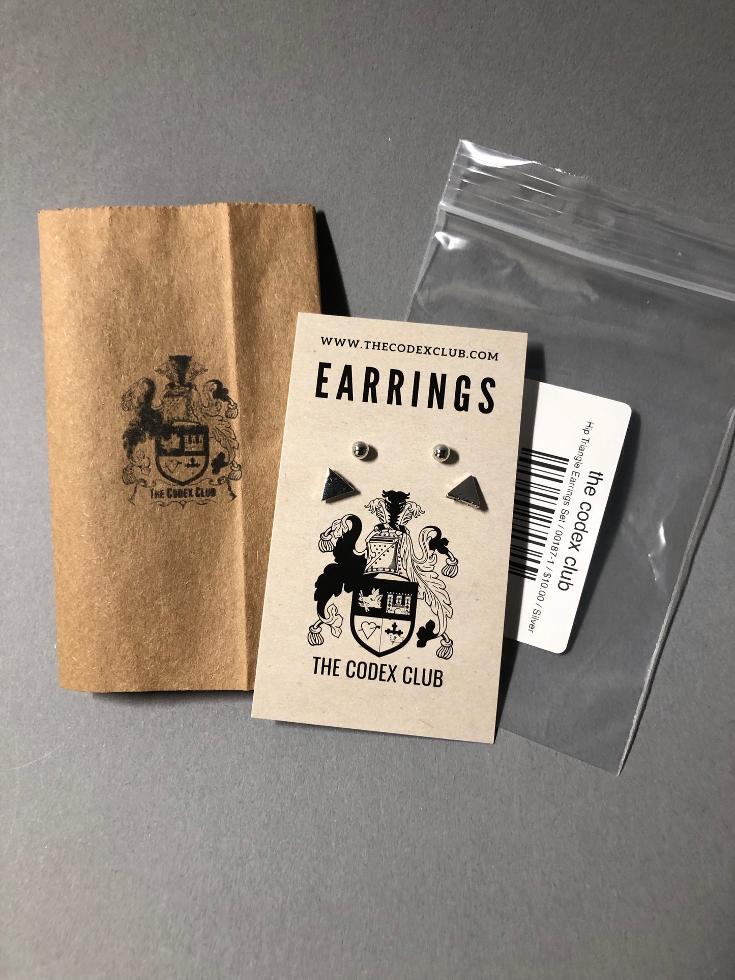 Hip Triangle Earrings Set