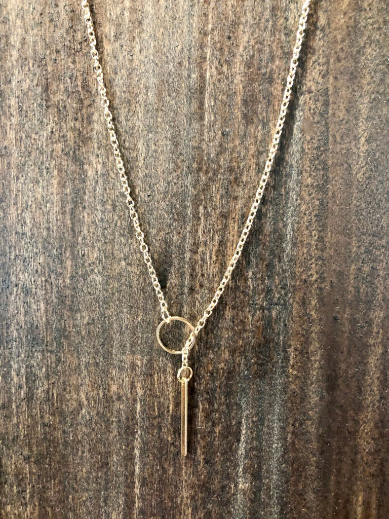 Gold Slip Knot Necklace
